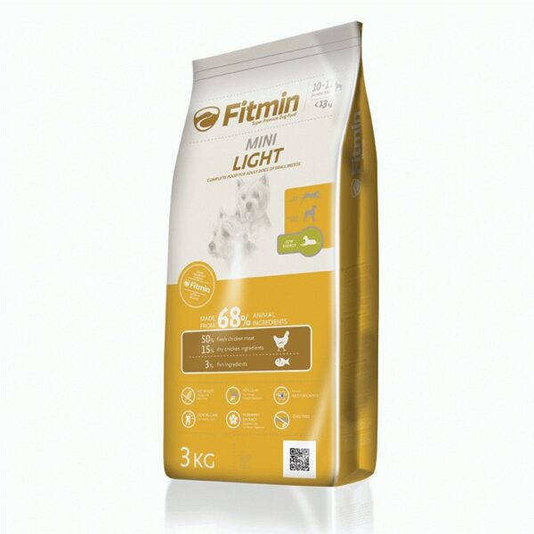 Fitmin dog Mini Light, сухой корм для взрослых собак мелких пород со сниженным содержанием энергии,3 кг