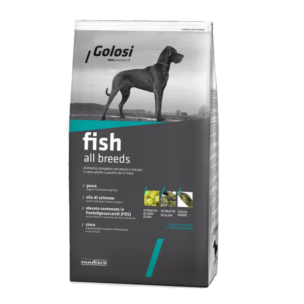 Golosi Fish, сухой корм для собак всех пород, 20 кг