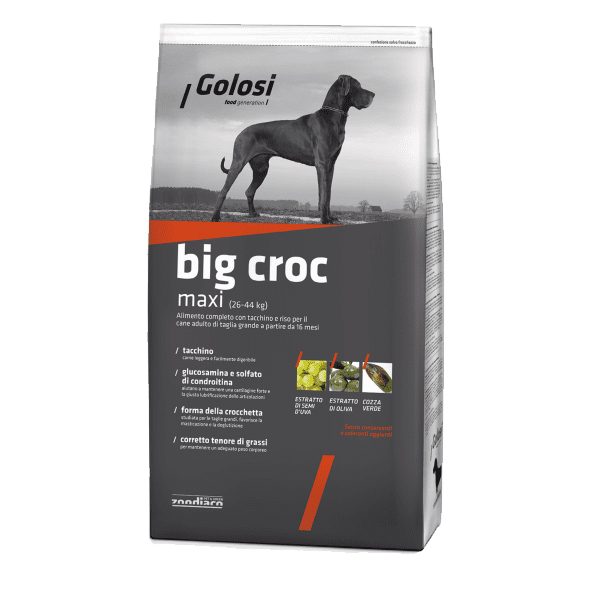 Golosi Maxi сухой корм для собак крупных пород с индейкой и рисом, 20 кг