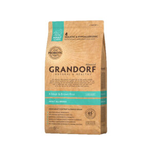 Grandorf 4Meat & Brown Rice, сухой корм для собак четыре вида мяса с бурым рисом, 12 кг