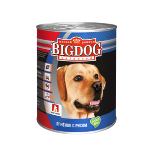 Зоогурман BigDog, консервы для собак ягнёнок с рисом, 850 гр