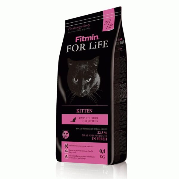 Fitmin cat For Life Kitten, корм для котят, 400 гр