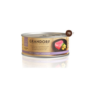 Grandorf, консервы для кошек филе тунца с мидиями, 70 гр