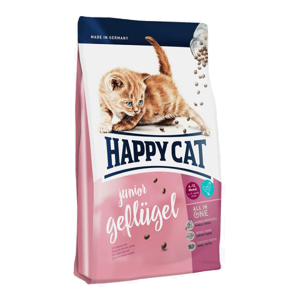 Happy Cat Junior, птица сухой корм для кошек, 10 кг