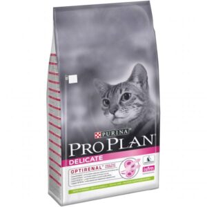 Purina Pro Plan Delicate LAMB, корм для кошек с чувствительным пищеварением и привередливых к еде с ягненком, 10 кг