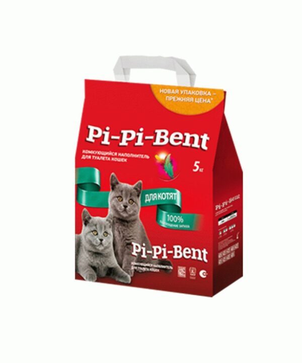 Наполнитель Pi-Pi Bent для котят, пакет, 5 кг